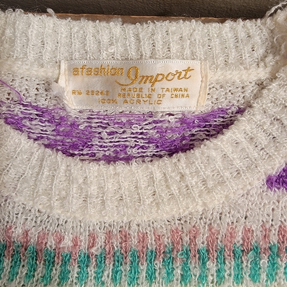 80s Vintage Retro Crewneck Sweater - Picture 5 of 6